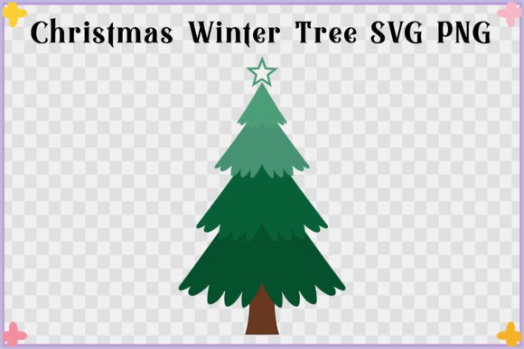 Charming Christmas Tree Vector for Embroidery
