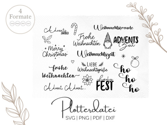Christmas Advent Words – Sheet: A Must-Have for Festive Graphics