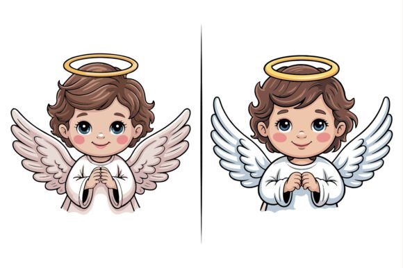 Christmas Angel Character Illustration: A Must-Have Graphic