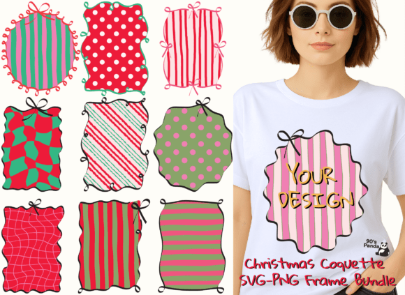 Christmas Coquette SVG-PNG Frame Bundle Review