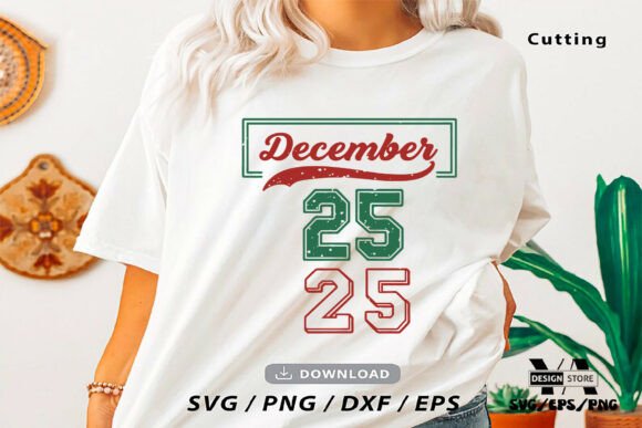 Christmas December 25 SVG PNG: Perfect Graphics for Crafters