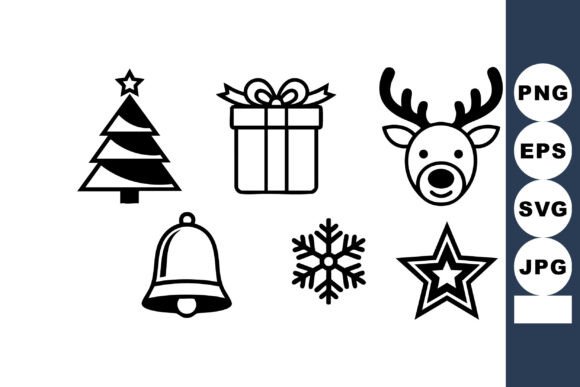 Christmas Holiday Icons: Festive Graphics for Local Brands