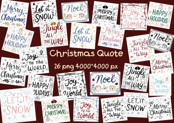Christmas Quote Lettering Art: A Festive Embroidery Design