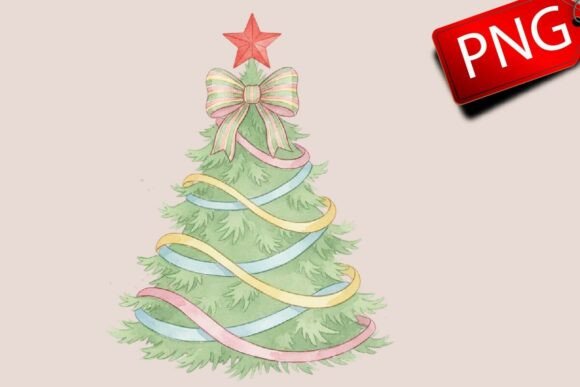 Colorful Coquette Christmas Tree for Festive Branding