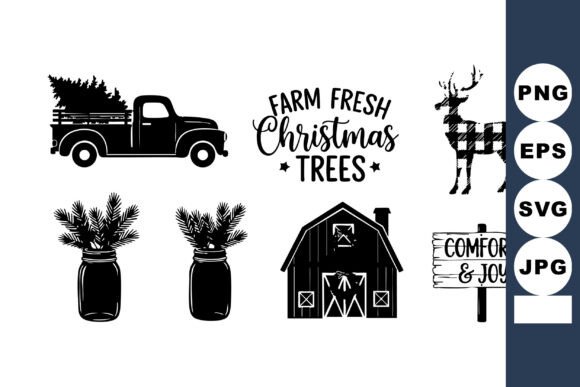 Farm Fresh Christmas Trees Truck: A Versatile Graphic