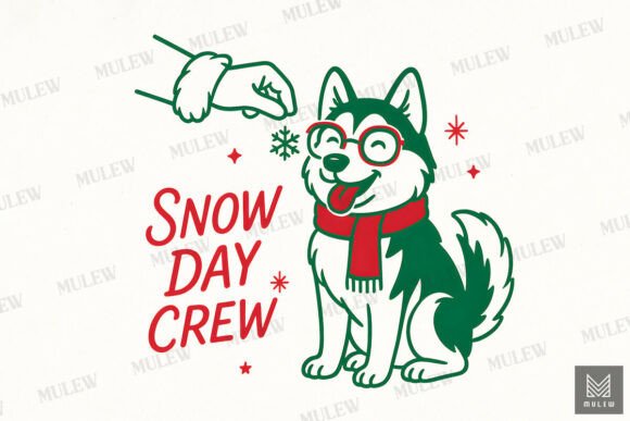 Funny Christmas Husky Dog Sublimation: A Versatile Graphic