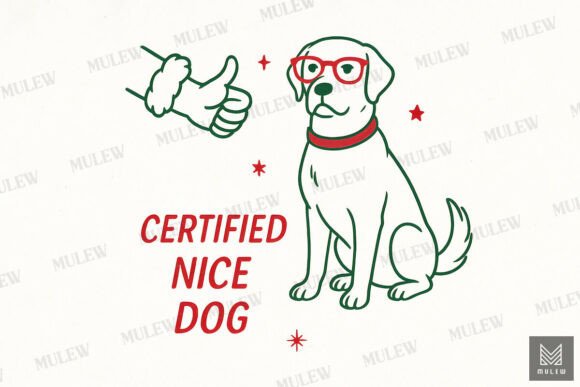 Funny Christmas Labrador Dog Sublimation: A Graphic Illustration