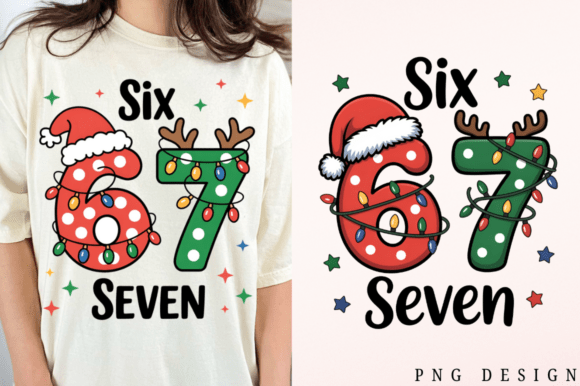Funny Christmas Six Seven 67 PNG: A Festive Graphics Addition