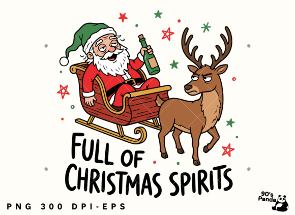 Funny Christmas Spirits Png Eps: A Festive Graphic Asset