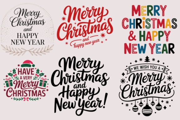 Merry Christmas Happy New Year SVG Fa: A Versatile Graphics Bundle