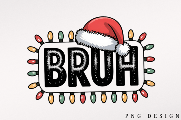 Retro Christmas Bruh PNG: A Versatile Graphics Asset