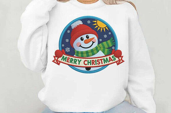 Review: Merry Christmas Png, Faux Yarn Snowman