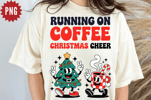 Reviewing Running on Coffee Christmas Cheer PNG for Creative Projects